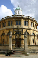 The Sheldonian Theatre, designed by Christopher Wren and completed in 1668. All Oxford Students take their degrees in this building.