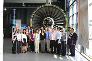 Group photo at Rolls-Royce