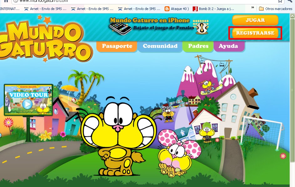 Mundo Gaturro info Registro en Mundo Gaturro