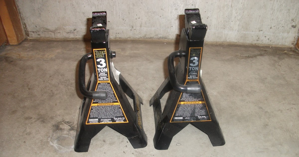 Owen's Bargains Torin Jacks 3 Ton Black Jack Stand Pair