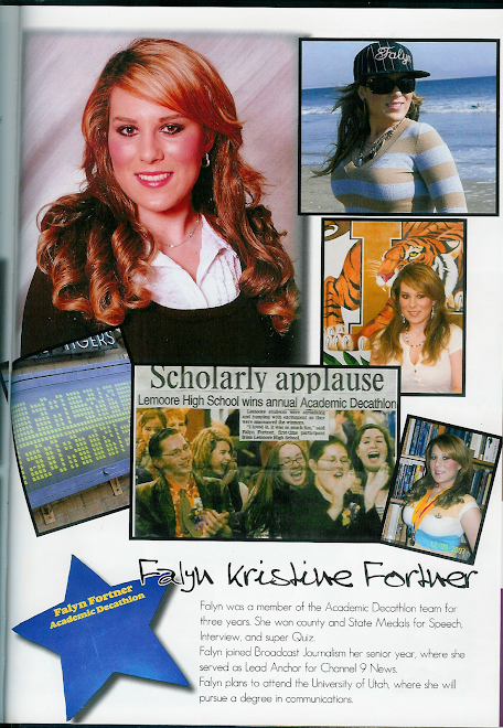 Falyn's page in her yearbook