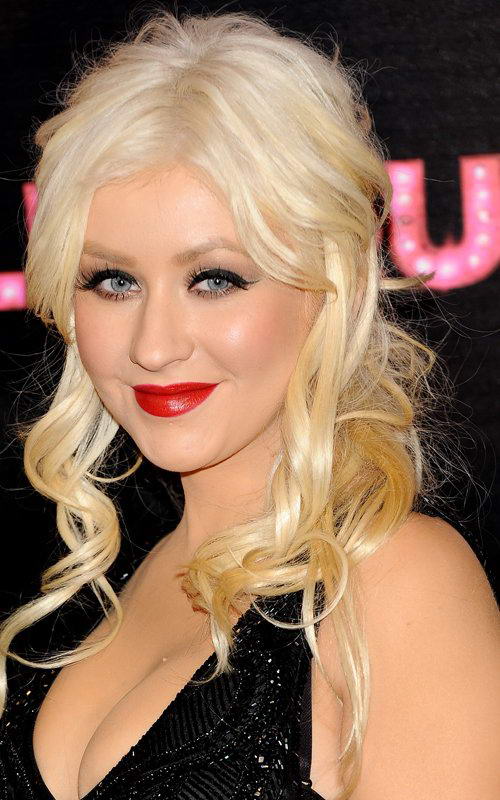 Christina Aguilera in Marchesa christina aguilera burlesque green. Christina Aguilera in Marchesa