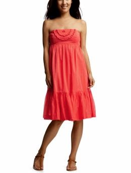 gap strapless dress