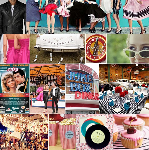 Bridal Bubbly Grease Inspiration Board