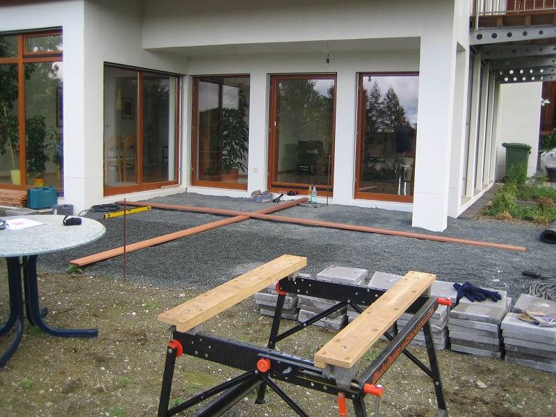 Unser Haus: Endlich Terrassen