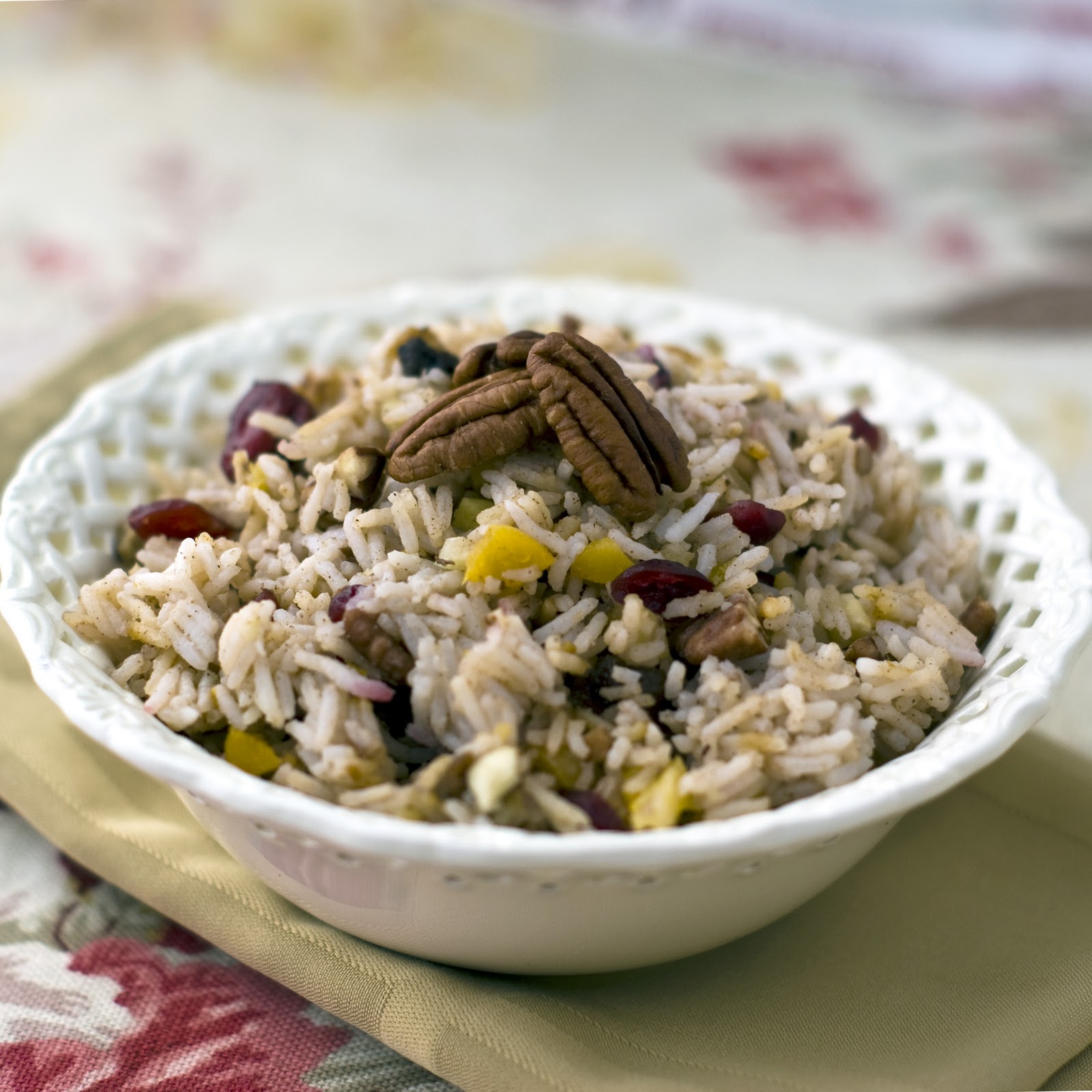 Festive Rice with Fruits and Nuts Heat Oven to 350