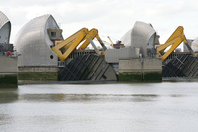 Thames Barrier Raised