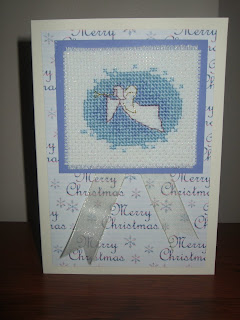 And the 2nd is a sweet Angel card that I stitched this week. And the 2nd is a sweet Angel card that I stitched this week.