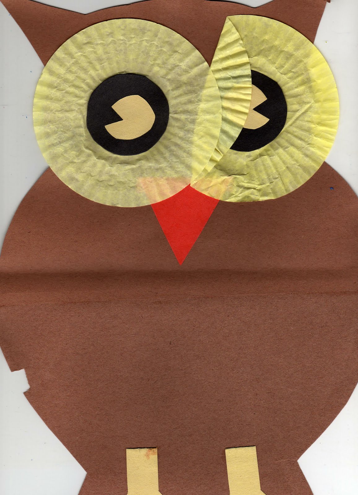 ELEMENTARY SCHOOL ENRICHMENT ACTIVITIES CUPCAKE LINER OWL