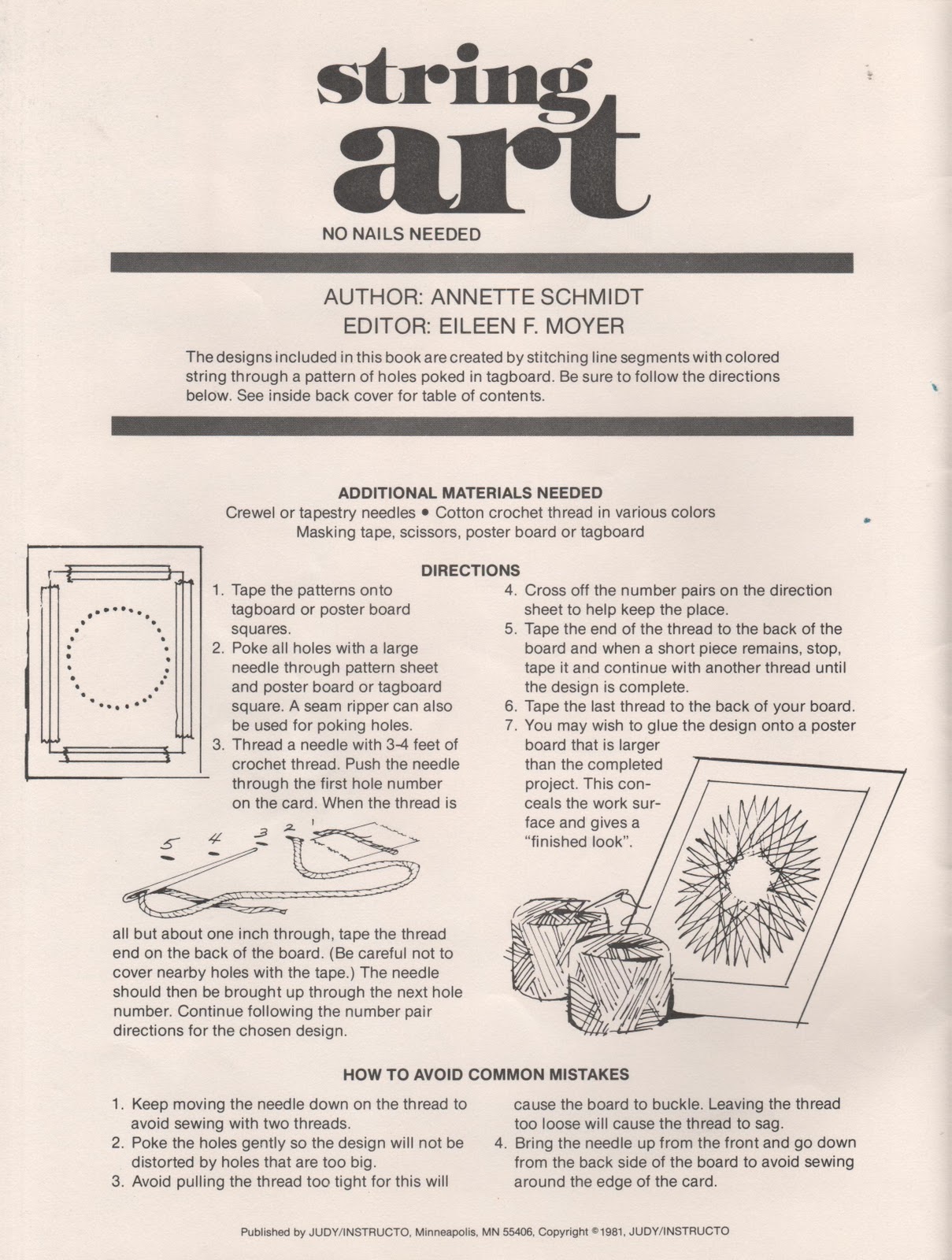 ELEMENTARY SCHOOL ENRICHMENT ACTIVITIES: HALLOWEEN STRING ART