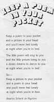 ELEMENTARY SCHOOL ENRICHMENT ACTIVITIES: KEEP A POEM IN YOUR POCKET