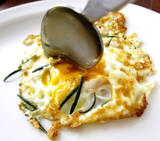 the indolent cook rosemary garlic fried egg