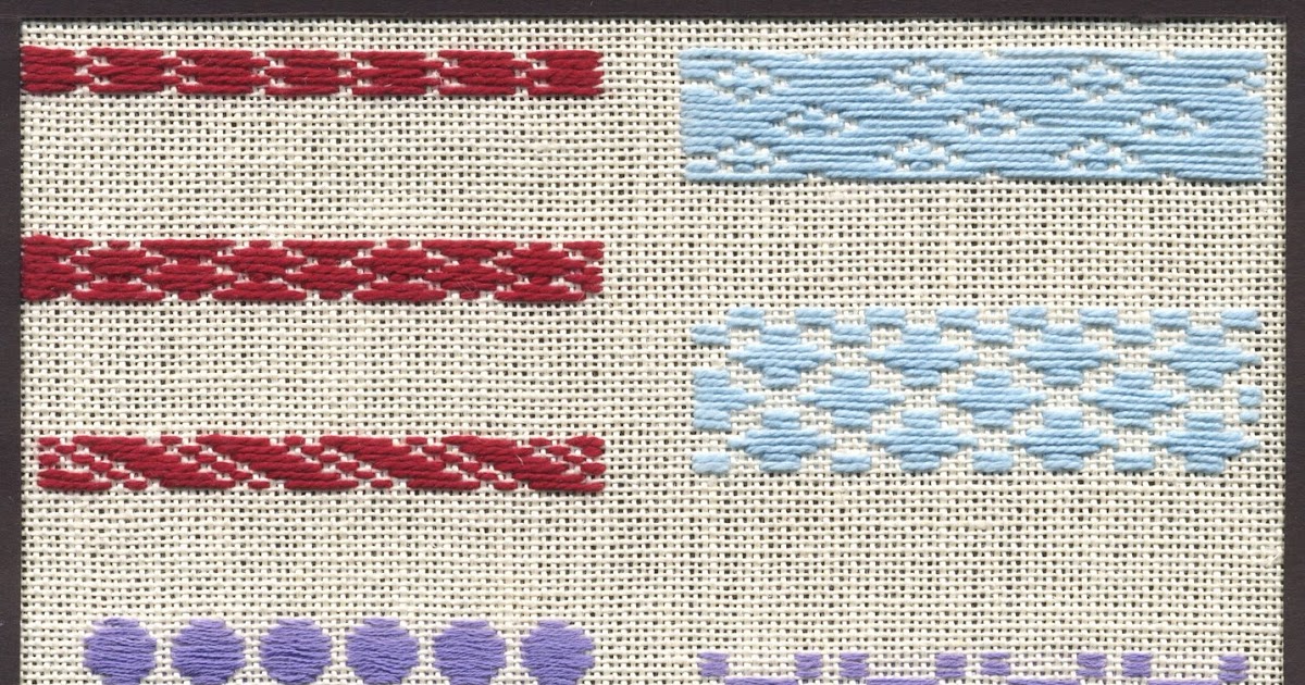 LADY JANE'S JOURNAL TAST running stitch pattern darning