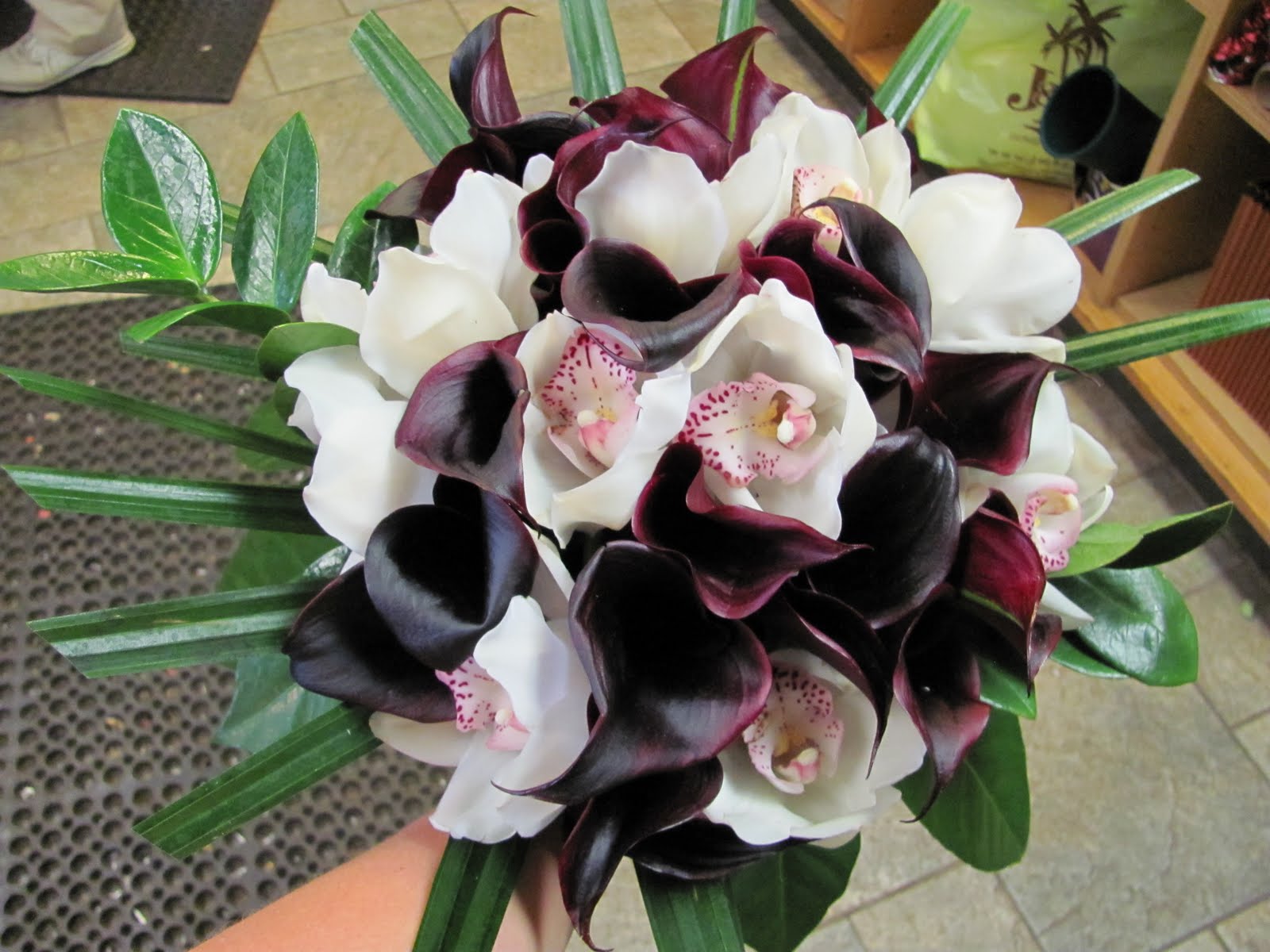 Black Orchid Flower Bouquet