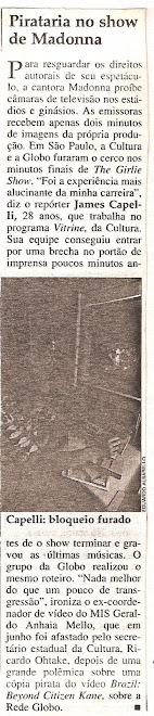 Pirataria no show da Madonna.