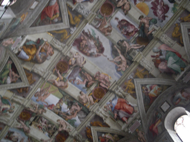 sneaking pics in the sistine chapel!