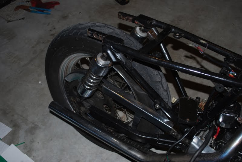 My 81' Ironhead Sportster Project Removing the rear Fender