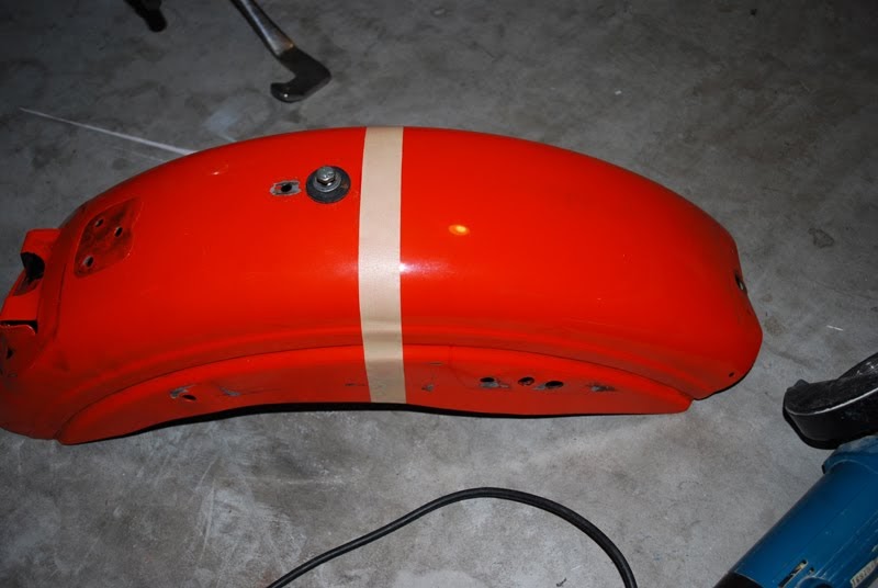 My 81' Ironhead Sportster Project Cutting the rear fender