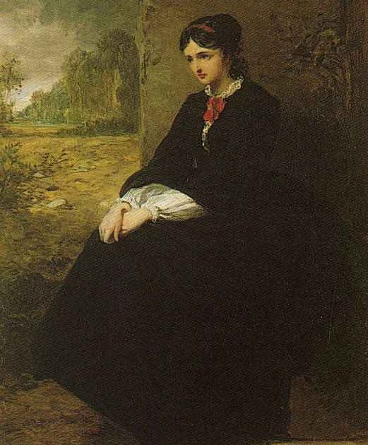 British Paintings Marcus Stone Distant Thoughts