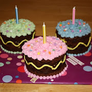 Brownie Birthday Mini-Cakes