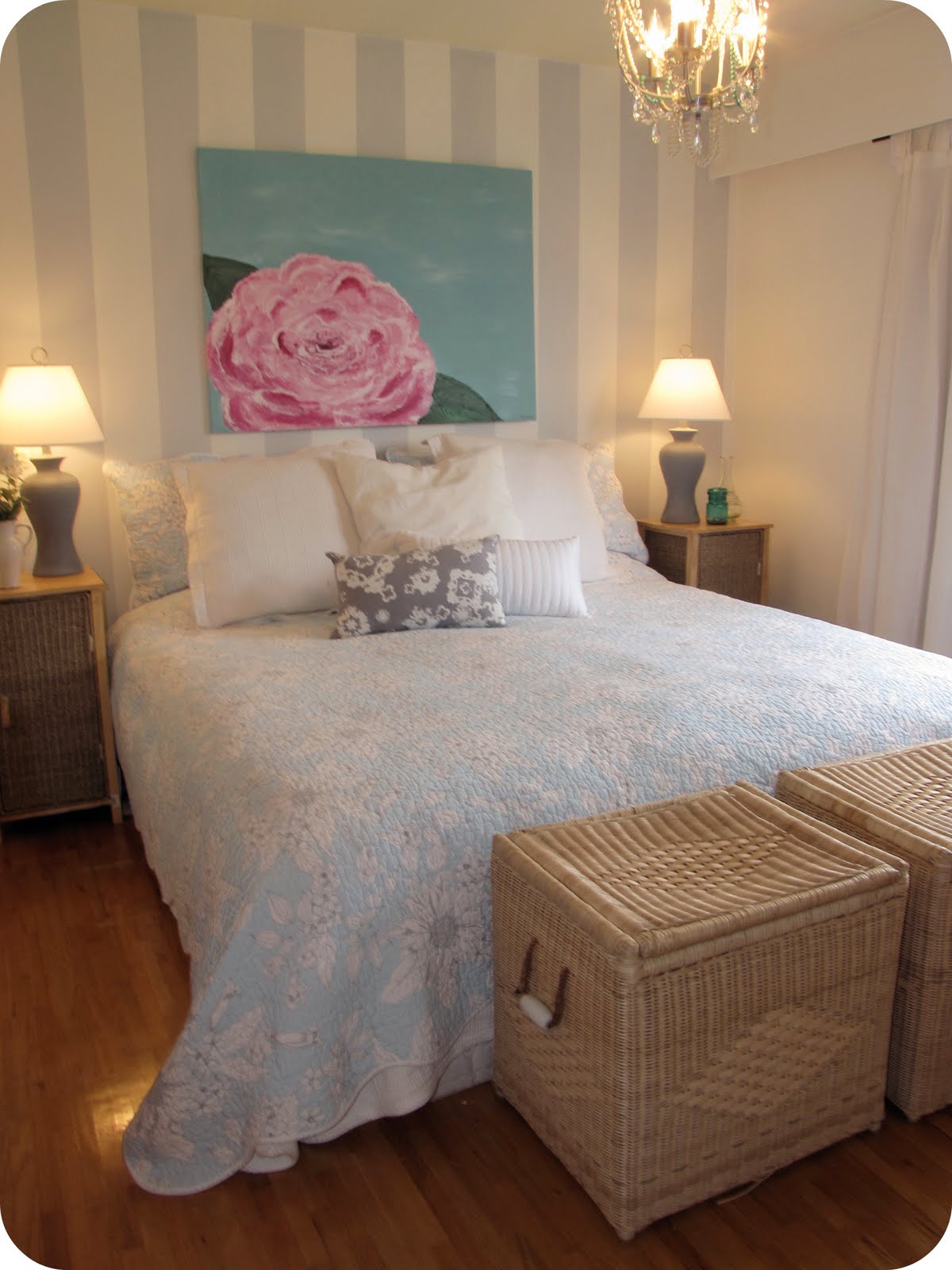 Grey Striped Room