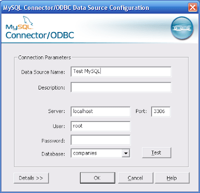 Congfig MySQL ODBC