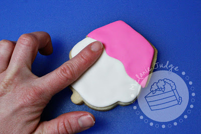 fondant cupcake cookie whimsical girly pink blue green tutorial