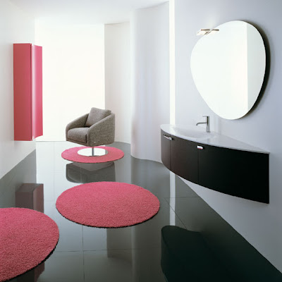 Modern Bath Room on Modern Bathroom Design In Pink Color