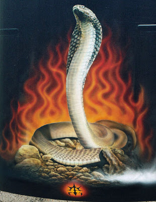 cobra snakes airbrushed