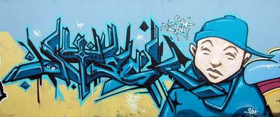 Styling and design graffiti street art photography: Calligraphy