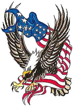 american flag eagle pictures. american flag tattoos designs.