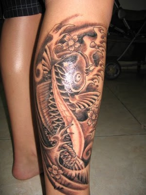 Black Koi Fish Tattoo Designs Black Koi Fish Tattoo Designs
