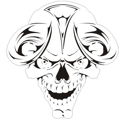 AIRBRUSH STENCIL SKULL PICTURE | Car Modification 2011