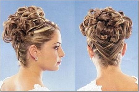 updos for curly hair wedding