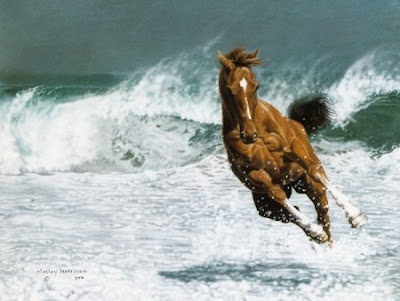 Beautiful horse realistic airbrush artwork 2
