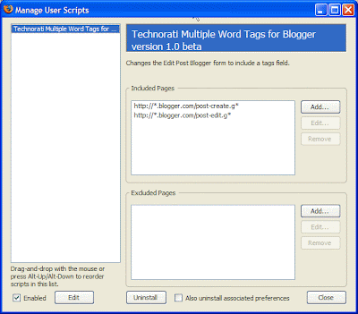 manage greesemonkey userscripts