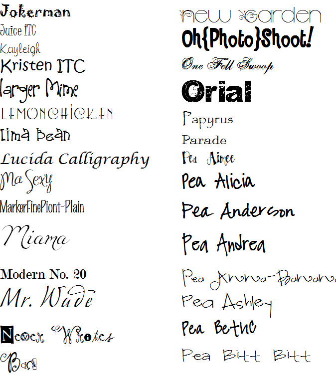 Out Spoken Interiors Vinyl Fonts