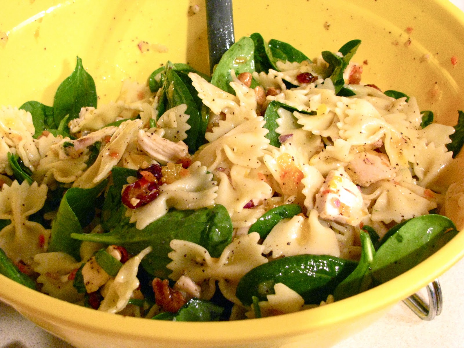 pioneer woman bowtie pasta with spinach