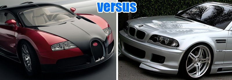 Bugatti Veyron BMW M3