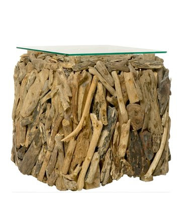 driftwood side table propelled