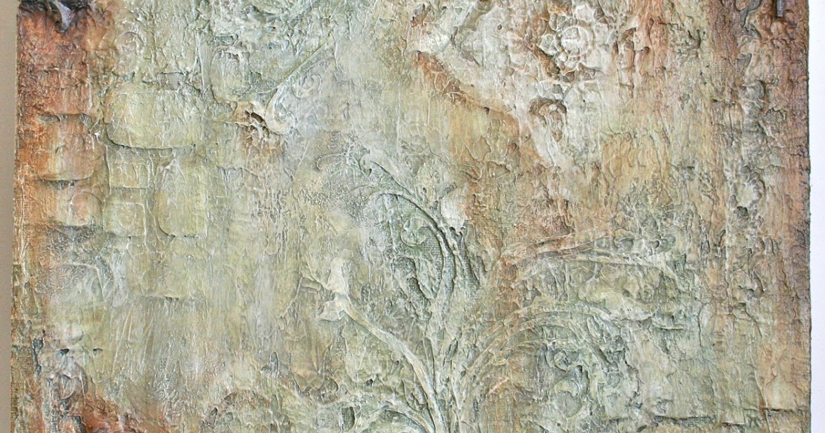 E Makes Art Crumbled Rusty Garden Wall Painting