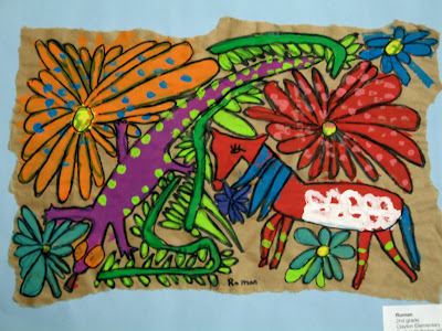 Amate Bark Painting by Second Grade
