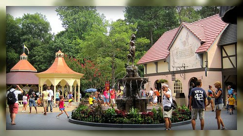 This fountain in Busch Gardens