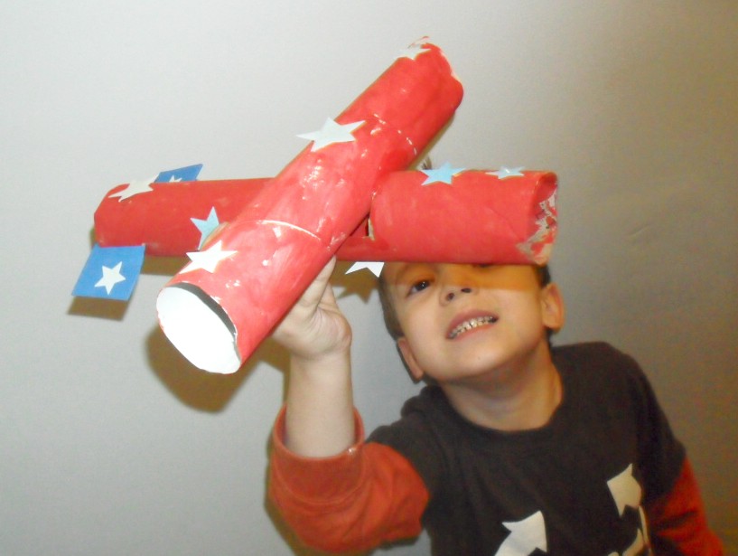 itmom Daily Play Paper Tube Airplanes