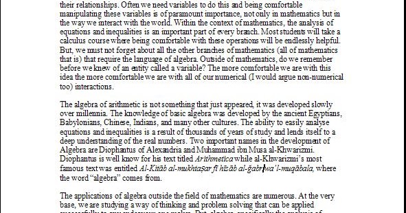 Caleb's Math Education: Unit Plan