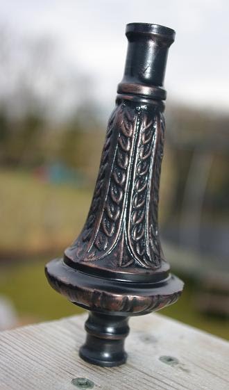 Turn Brass into Oil Rubbed Bronze using Black paint and Spanish Copper Rub  N Buff