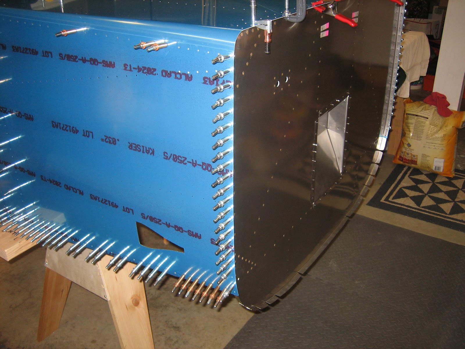 Chad and Bekah's RV7 Firewall Drilling and Misc Items