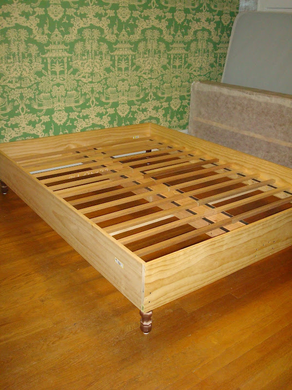 wood bed frame plans queen