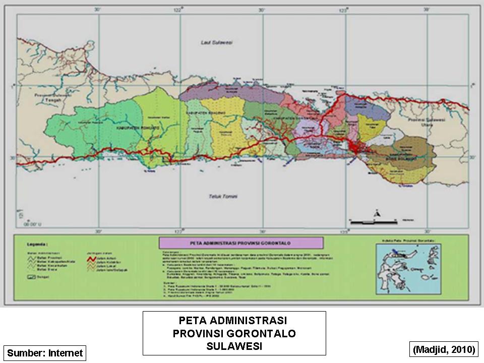 Peta Provinsi Gorontalo