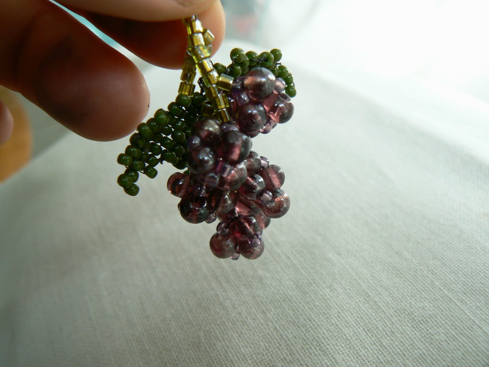 Asterope Bead Creations From the Idea of Grapes to Beaded Grapes